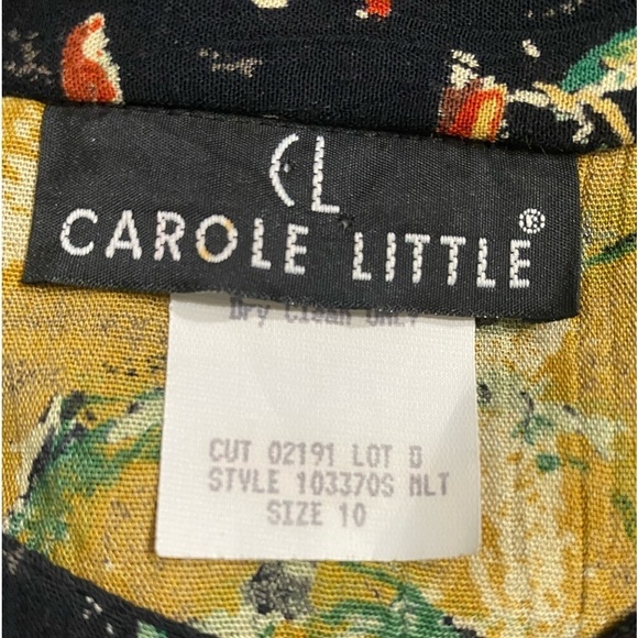 Carole Little Artsy Multi Media Oversized Button Front Kimono Tunic 80’s Vintage - Picture 11 of 11